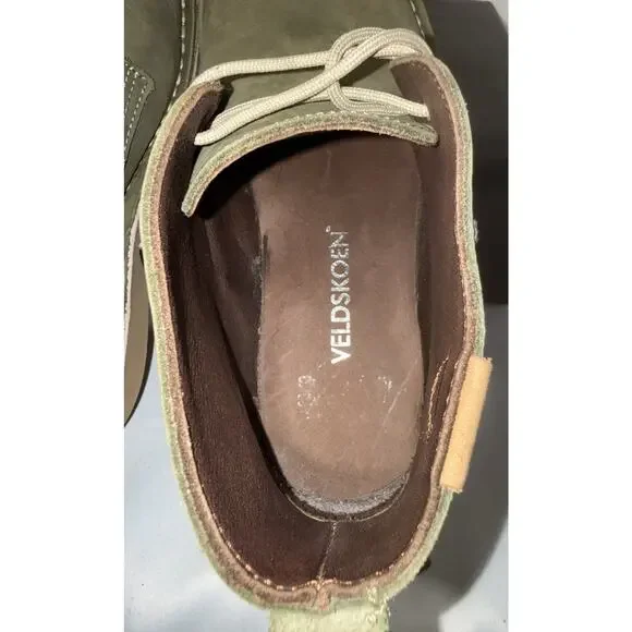 Veldskoen SORAI Leather Chukka Boots Olive Green Safari Rhino Design M10 W11.5 - Picture 10 of 10